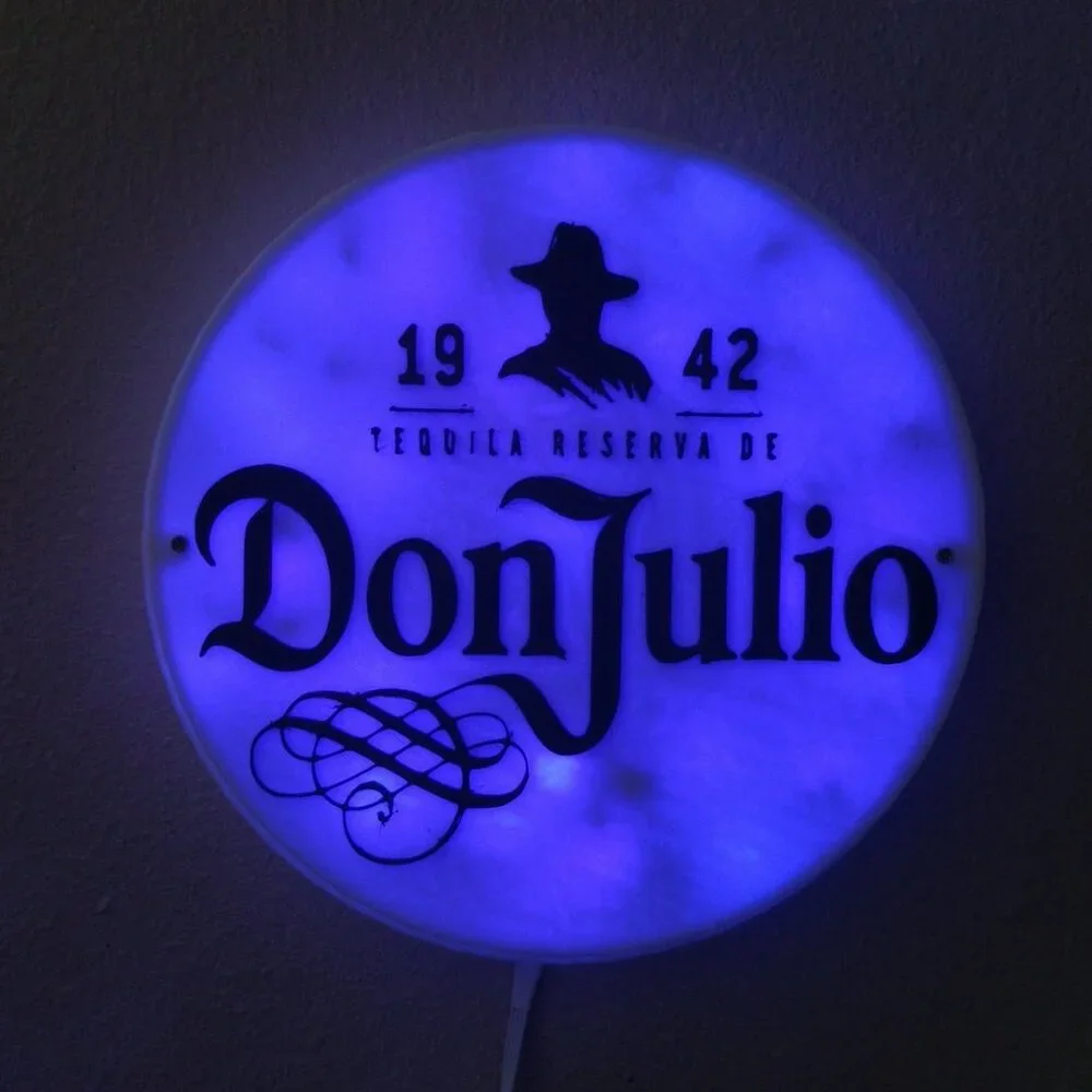 3D Printed Tequila Don Julio RGB LED Bar Sign With Remote Control ...